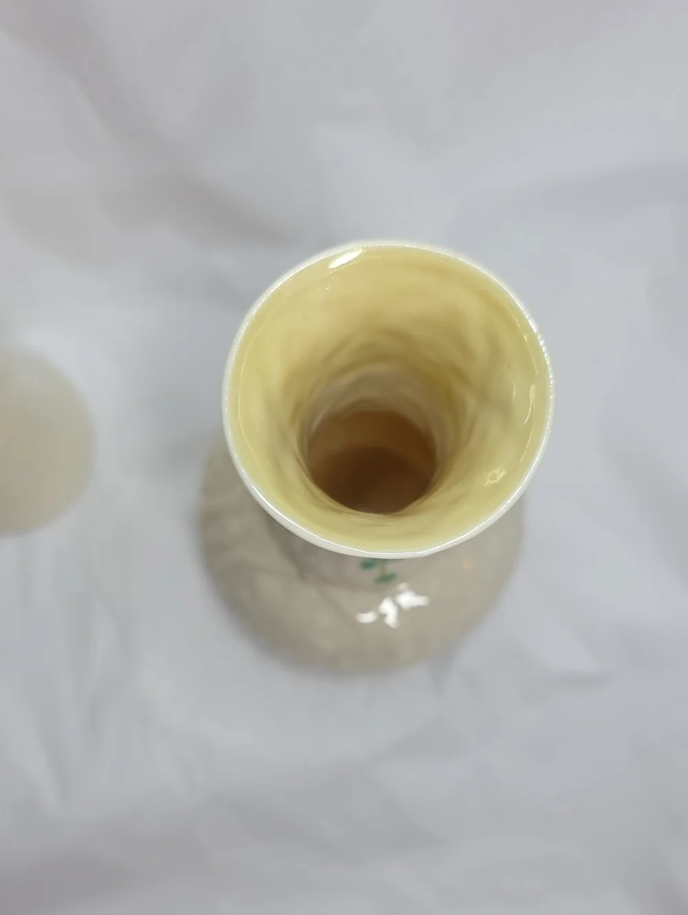 Vintage Belleek 2nd Green Mark Vase (Set of 3)